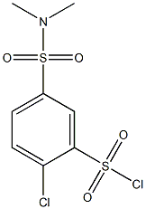 2-chloro-5-[(dimethylamino)sulfonyl]benzenesulfonyl chloride Struktur