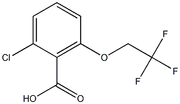 2-chloro-6-(2,2,2-trifluoroethoxy)benzoic acid Struktur