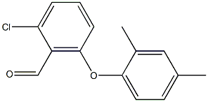 2-chloro-6-(2,4-dimethylphenoxy)benzaldehyde Struktur