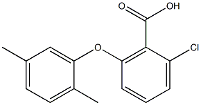 2-chloro-6-(2,5-dimethylphenoxy)benzoic acid Struktur