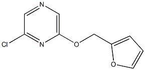 2-chloro-6-(2-furylmethoxy)pyrazine Struktur