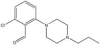 2-chloro-6-(4-propylpiperazin-1-yl)benzaldehyde Struktur