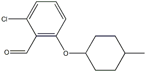 2-chloro-6-[(4-methylcyclohexyl)oxy]benzaldehyde Struktur