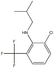 2-chloro-N-(2-methylpropyl)-6-(trifluoromethyl)aniline Struktur