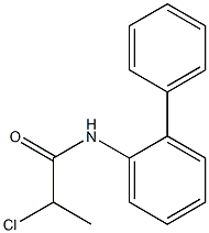 2-chloro-N-(2-phenylphenyl)propanamide Struktur