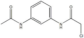 2-chloro-N-(3-acetamidophenyl)acetamide Struktur