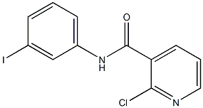 2-chloro-N-(3-iodophenyl)pyridine-3-carboxamide Struktur