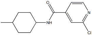 2-chloro-N-(4-methylcyclohexyl)pyridine-4-carboxamide Struktur