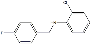 2-chloro-N-[(4-fluorophenyl)methyl]aniline Struktur