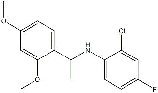 2-chloro-N-[1-(2,4-dimethoxyphenyl)ethyl]-4-fluoroaniline Struktur