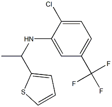 2-chloro-N-[1-(thiophen-2-yl)ethyl]-5-(trifluoromethyl)aniline Struktur