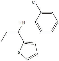 2-chloro-N-[1-(thiophen-2-yl)propyl]aniline Struktur