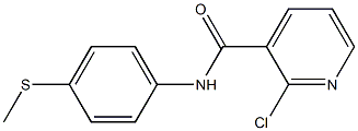 2-chloro-N-[4-(methylsulfanyl)phenyl]pyridine-3-carboxamide Struktur