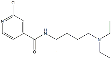 2-chloro-N-[5-(diethylamino)pentan-2-yl]pyridine-4-carboxamide Struktur