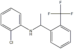 2-chloro-N-{1-[2-(trifluoromethyl)phenyl]ethyl}aniline Struktur