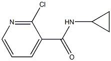 2-chloro-N-cyclopropylpyridine-3-carboxamide Struktur