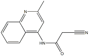 2-cyano-N-(2-methylquinolin-4-yl)acetamide Struktur