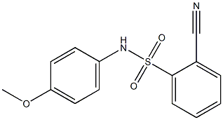 2-cyano-N-(4-methoxyphenyl)benzenesulfonamide Struktur