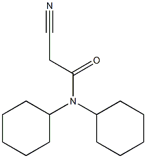 2-cyano-N,N-dicyclohexylacetamide Struktur