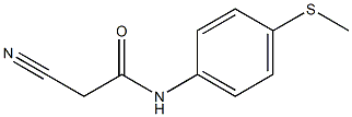 2-cyano-N-[4-(methylthio)phenyl]acetamide Struktur