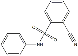 2-cyano-N-phenylbenzene-1-sulfonamide Struktur