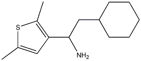 2-cyclohexyl-1-(2,5-dimethylthiophen-3-yl)ethan-1-amine Struktur