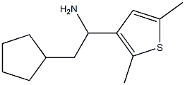 2-cyclopentyl-1-(2,5-dimethylthiophen-3-yl)ethan-1-amine Struktur