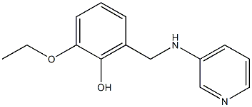 2-ethoxy-6-[(pyridin-3-ylamino)methyl]phenol Struktur