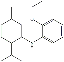 2-ethoxy-N-[5-methyl-2-(propan-2-yl)cyclohexyl]aniline Struktur