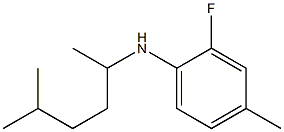 2-fluoro-4-methyl-N-(5-methylhexan-2-yl)aniline Struktur