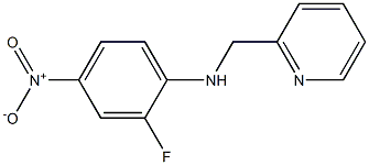 2-fluoro-4-nitro-N-(pyridin-2-ylmethyl)aniline Struktur