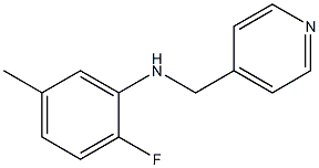 2-fluoro-5-methyl-N-(pyridin-4-ylmethyl)aniline Struktur