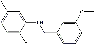 2-fluoro-N-[(3-methoxyphenyl)methyl]-5-methylaniline Struktur