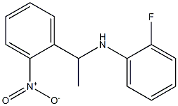 2-fluoro-N-[1-(2-nitrophenyl)ethyl]aniline Struktur