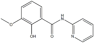 2-hydroxy-3-methoxy-N-(pyridin-2-yl)benzamide Struktur