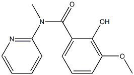 2-hydroxy-3-methoxy-N-methyl-N-(pyridin-2-yl)benzamide Struktur