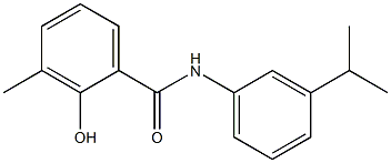 2-hydroxy-3-methyl-N-[3-(propan-2-yl)phenyl]benzamide Struktur