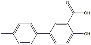 2-hydroxy-5-(4-methylphenyl)benzoic acid Struktur