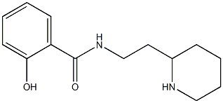 2-hydroxy-N-(2-piperidin-2-ylethyl)benzamide Struktur