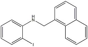 2-iodo-N-(naphthalen-1-ylmethyl)aniline Struktur