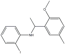 2-iodo-N-[1-(2-methoxy-5-methylphenyl)ethyl]aniline Struktur