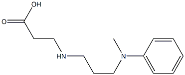 3-({3-[methyl(phenyl)amino]propyl}amino)propanoic acid Struktur