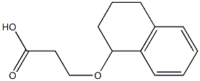 3-(1,2,3,4-tetrahydronaphthalen-1-yloxy)propanoic acid Struktur