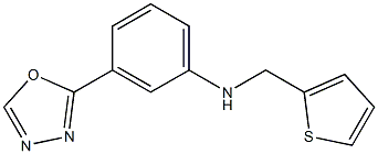 3-(1,3,4-oxadiazol-2-yl)-N-(thiophen-2-ylmethyl)aniline Struktur