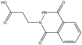 3-(1,4-dioxo-1,2,3,4-tetrahydrophthalazin-2-yl)propanoic acid Struktur