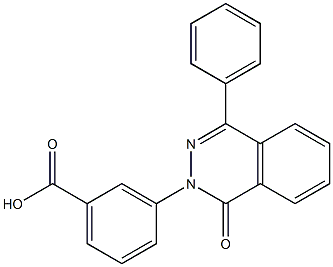 3-(1-oxo-4-phenylphthalazin-2(1H)-yl)benzoic acid Struktur