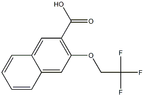 3-(2,2,2-trifluoroethoxy)naphthalene-2-carboxylic acid Struktur