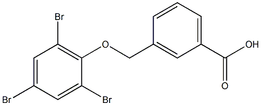 3-(2,4,6-tribromophenoxymethyl)benzoic acid Struktur