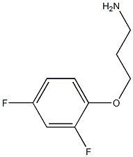 3-(2,4-difluorophenoxy)propan-1-amine Struktur