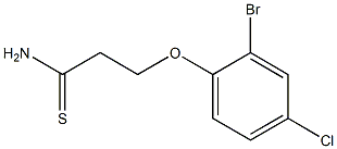 3-(2-bromo-4-chlorophenoxy)propanethioamide Struktur